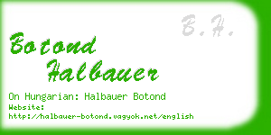 botond halbauer business card